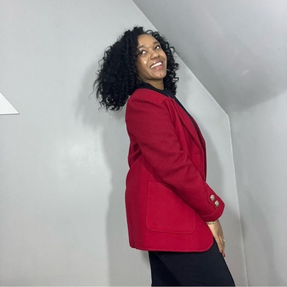 NWT Vintage Red Blazer Jacket Made in Albuquerque Southwestern Western Pioneer - Picture 4 of 14